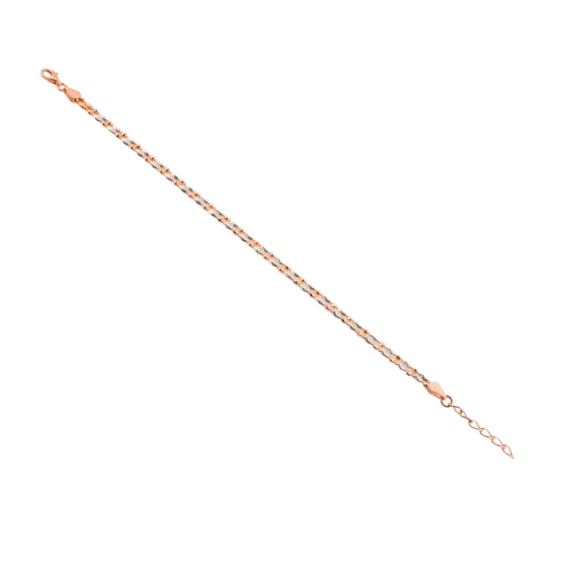 Rose silver Bead drop bracelet - Image 7
