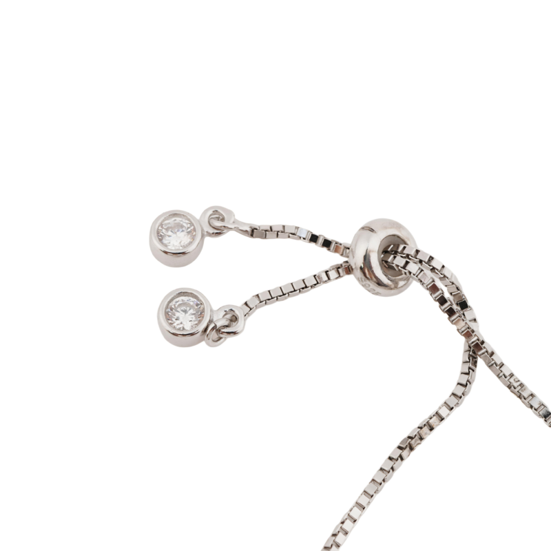 Silver adjustable Evil eye bracelet 2 - Image 6