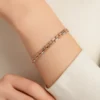 Rose silver 2 tone bracelet