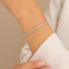 Silver Solitaire Bracelet
