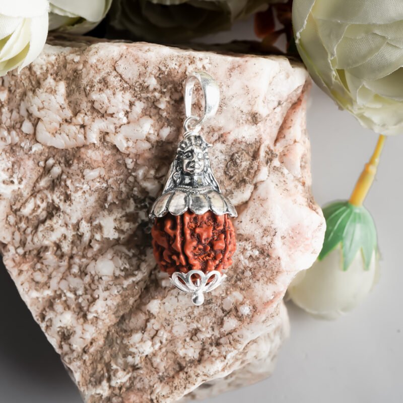 Silver Shivji Rudraksh Pendant - Image 2
