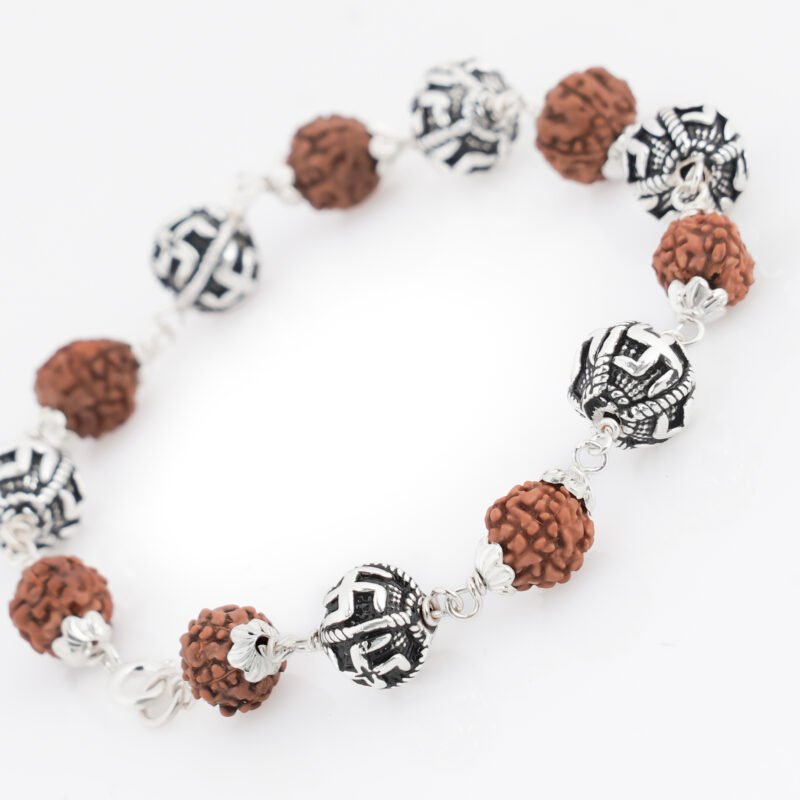 Rudraksh Swastik Bracelet - Image 5