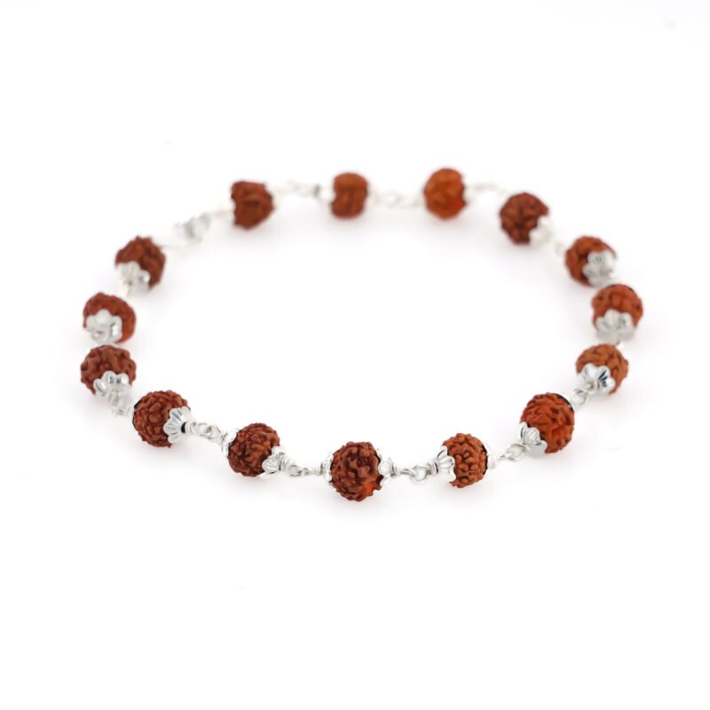 Silver Rudraksh Bracelet - Image 6