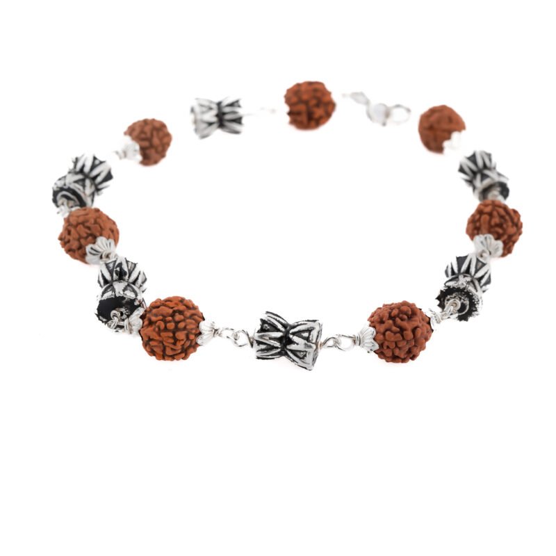 Silver Damru Rudraksh Bracelet - Image 6