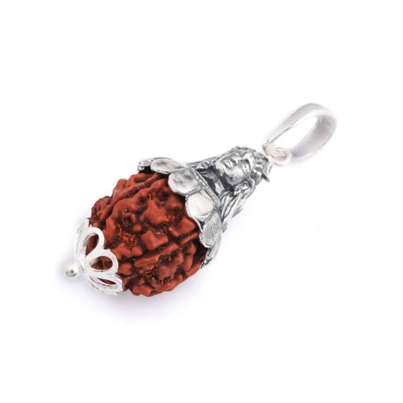 Silver Shivji Rudraksh Pendant - Image 4