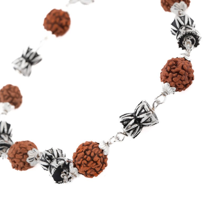 Silver Damru Rudraksh Bracelet - Image 7