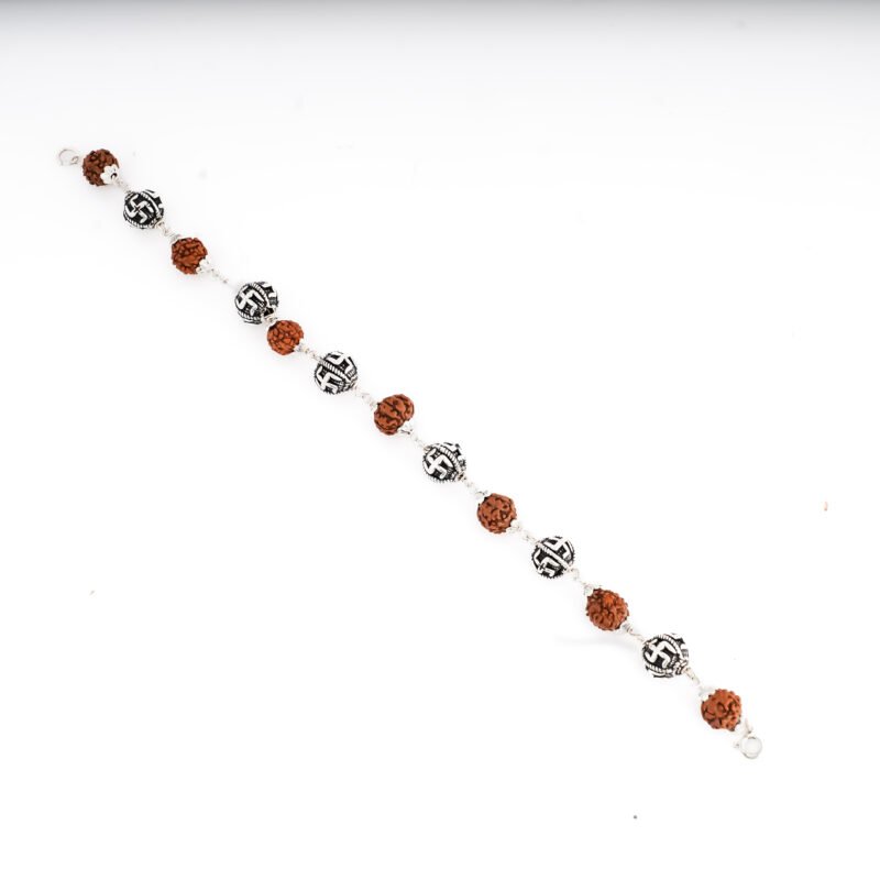 Rudraksh Swastik Bracelet - Image 2