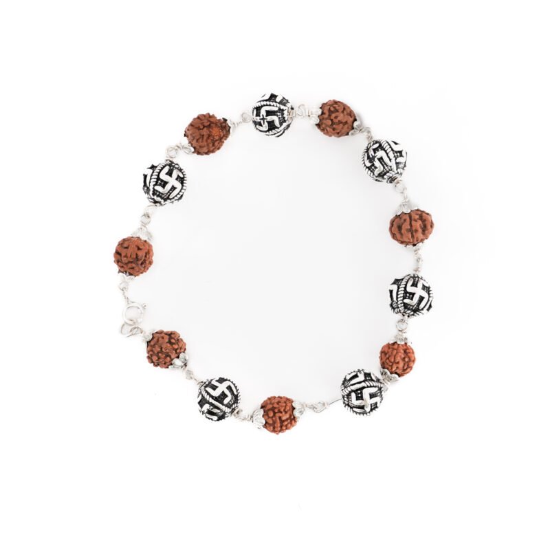 Rudraksh Swastik Bracelet - Image 3