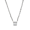 Silver single solitaire Mangalsutra