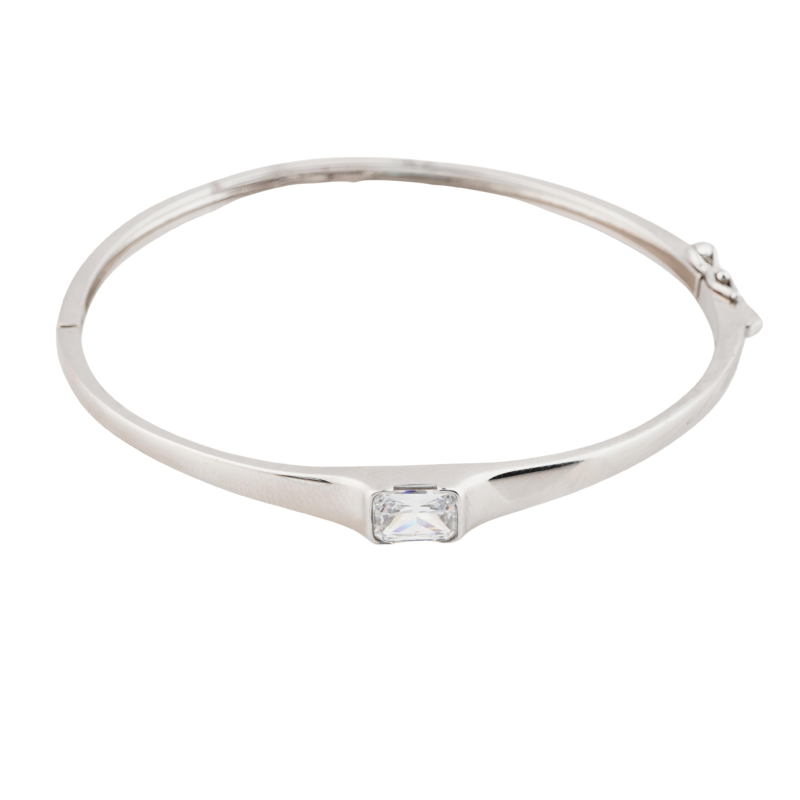 Silver Single Solitaire Kada - Image 5