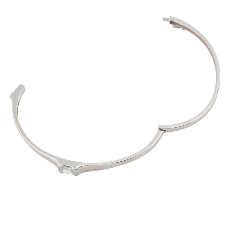 Silver Single Solitaire Kada - Image 3