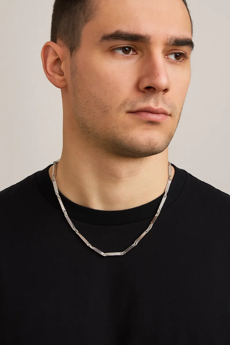 Silver Bar Chain - Image 2