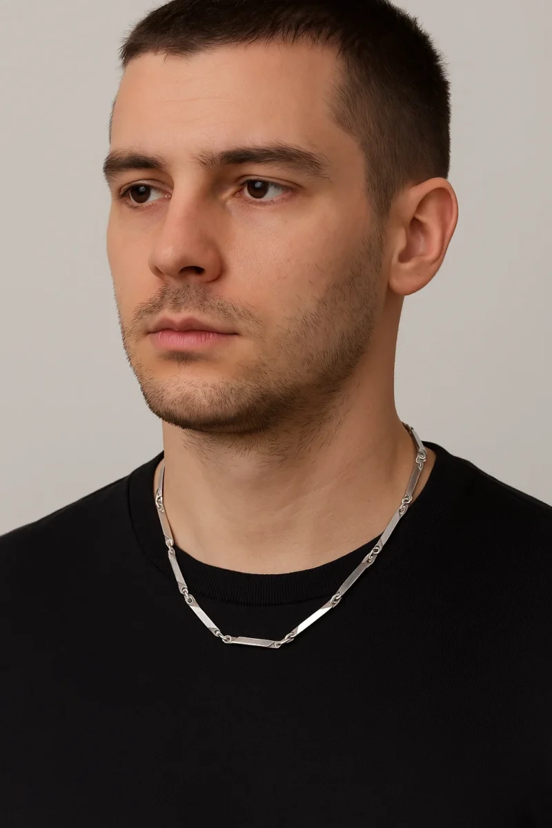 Silver Bar Chain