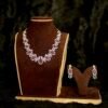 Pure 925 silver Ruby Royale - Luxury Necklace & Earring Set