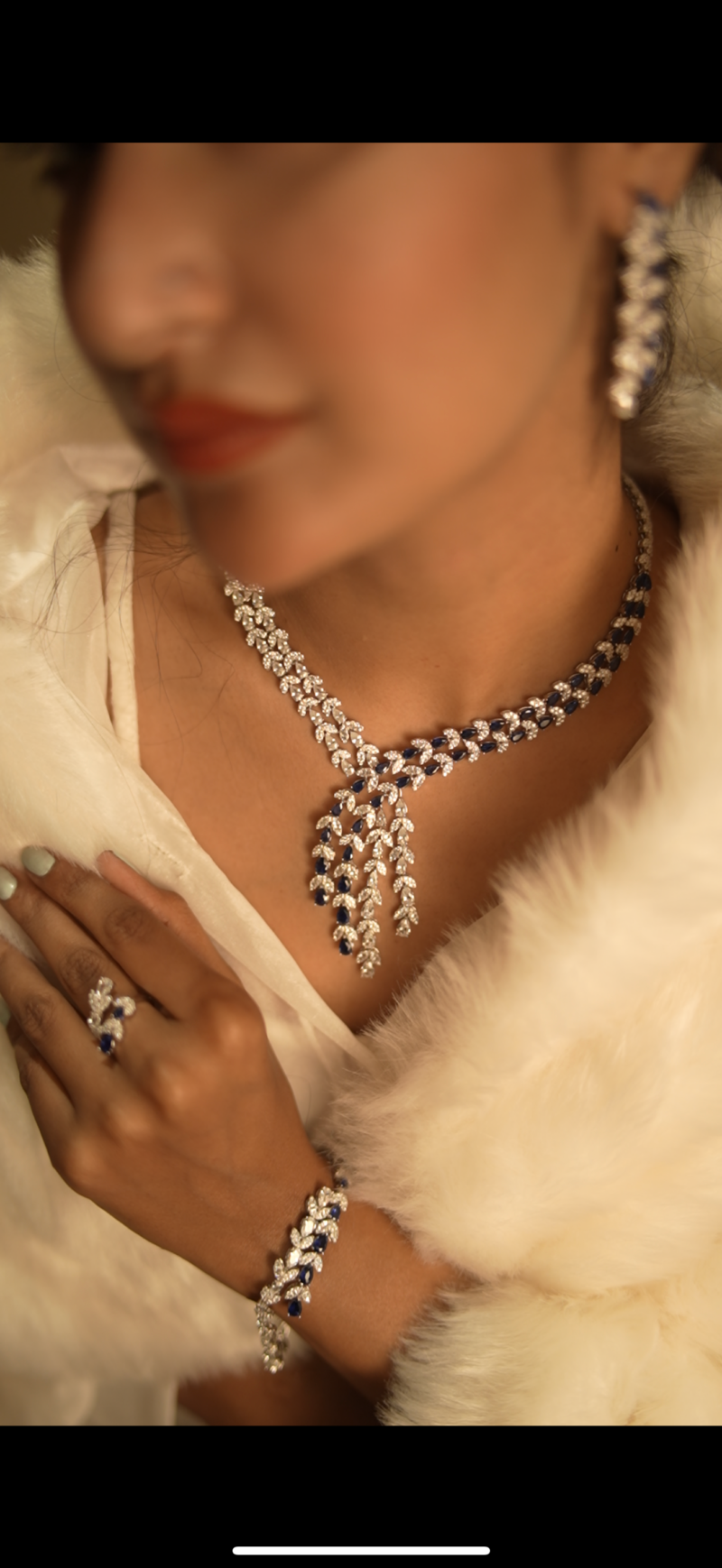 Pure 925 silver Regal Emerald Ensemble – Necklace, Earrings, Bracelet & Ring Set - Image 2