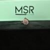 Rose silver adjustable ring