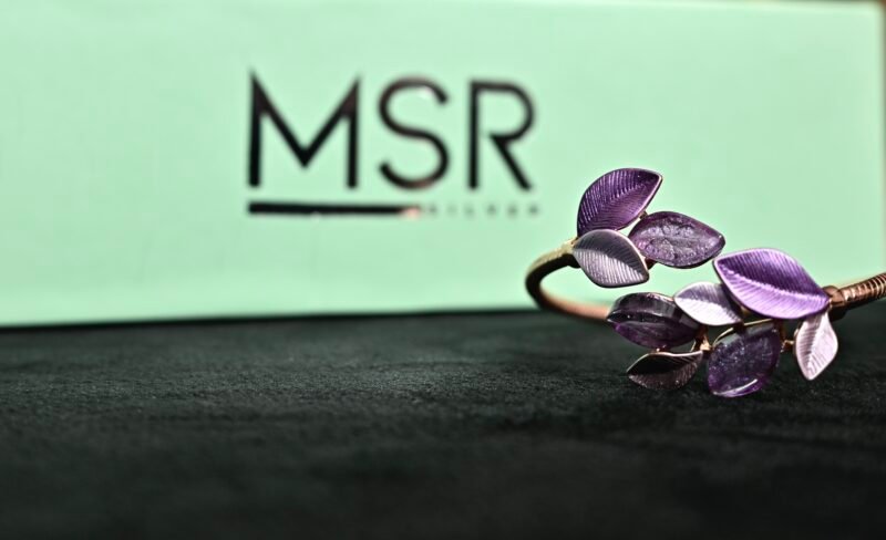 Rose Lavender leaf Kada