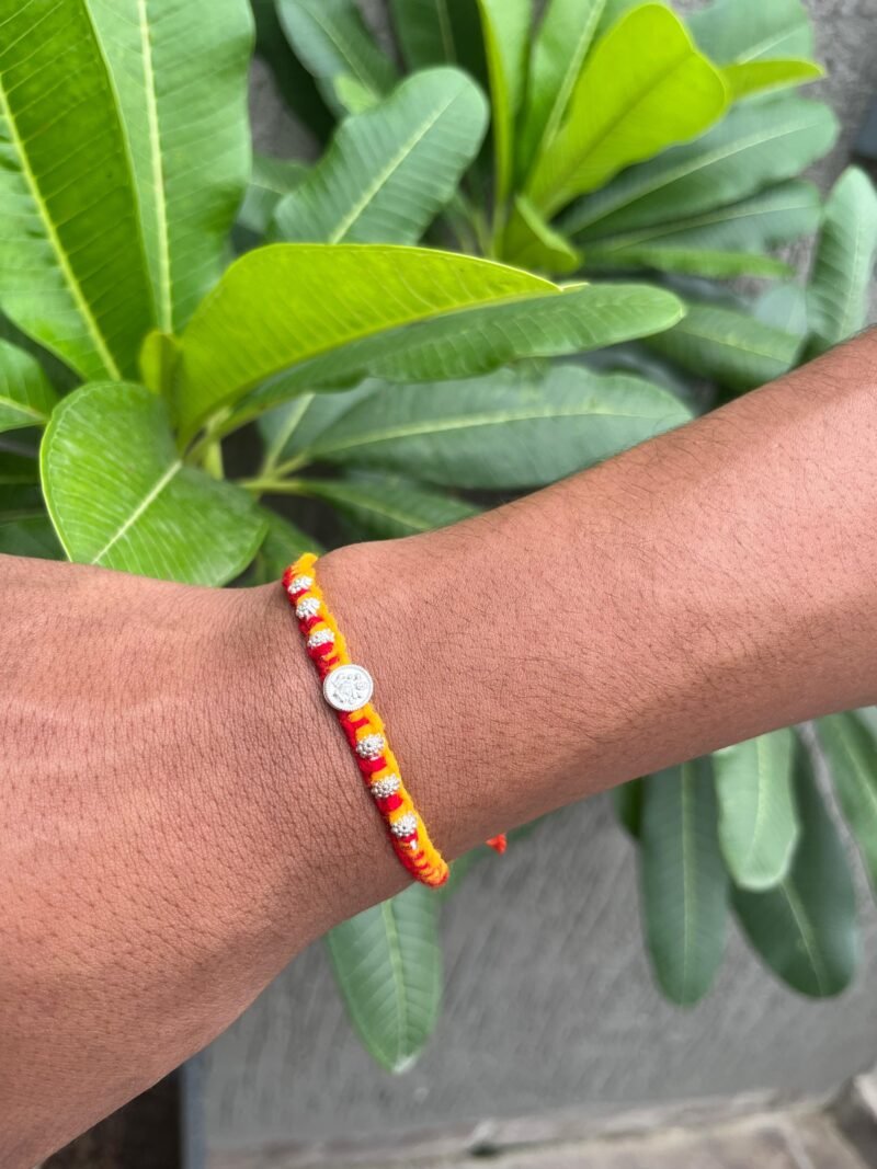 God Rakhi for Brother – Elegant Raksha Bandhan Thread with Divine Charm