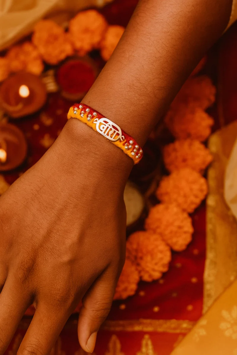 Silver Veera Rakhi