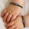 Silver Evil eye Baby Nazaria