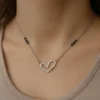 Pure 925 Silver Heart goldbuzz Mangalsutra