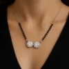 Pure 925 Silver Classic Double solitaire Mangalsutra